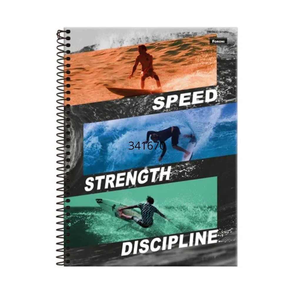 CADERNO 1X1 FREE WAVE C.D.